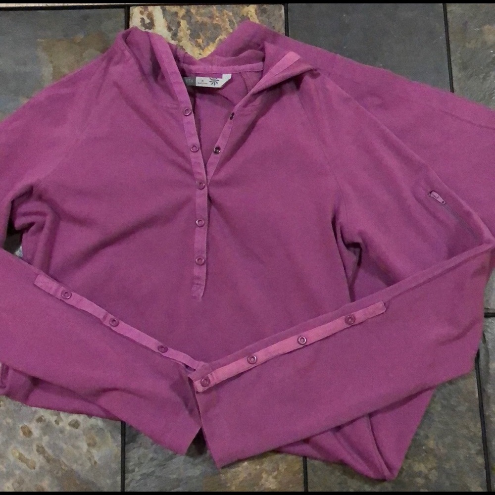 Athleta Purple Long-Sleeve Dress